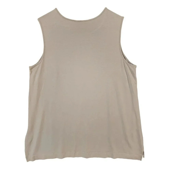J.Jill Wearever Collection Tank Top Ivory Sleeveless Crew Neck Pullover Size 1X - Picture 10 of 12
